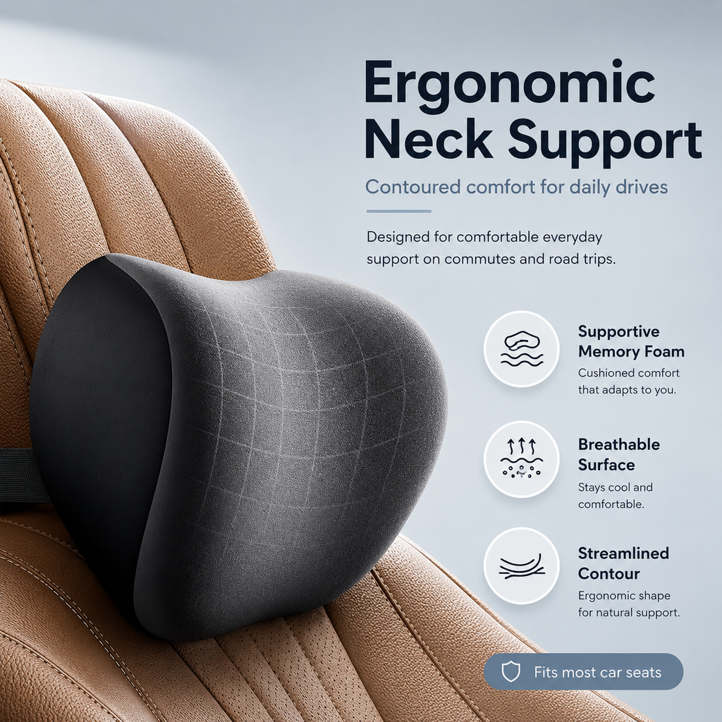 Close-up of the breathable, soft-touch cover on the HYPEFINDER lumbar support cushion