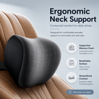 Close-up of the breathable, soft-touch cover on the HYPEFINDER lumbar support cushion