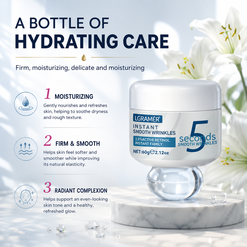 Retinol Renewal Face Cream jar next to skincare tools or applicator