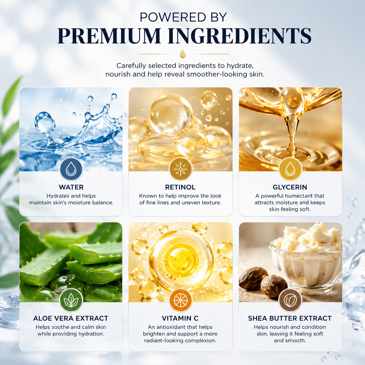 Retinol Renewal Face Cream shown in 30g and 60g size options