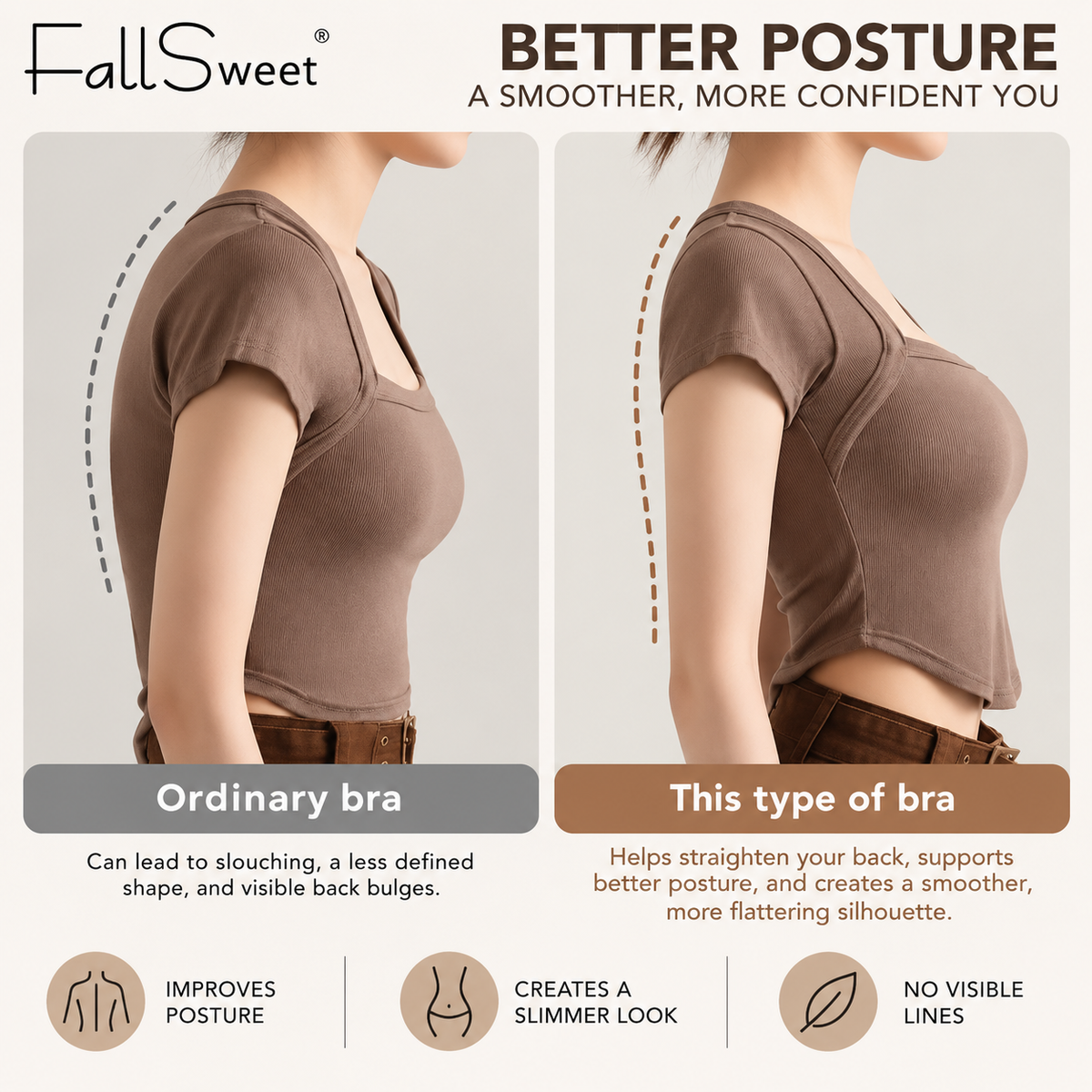 Sculpting Posture Support Bra – Wireless Comfort with a Flattering Lift