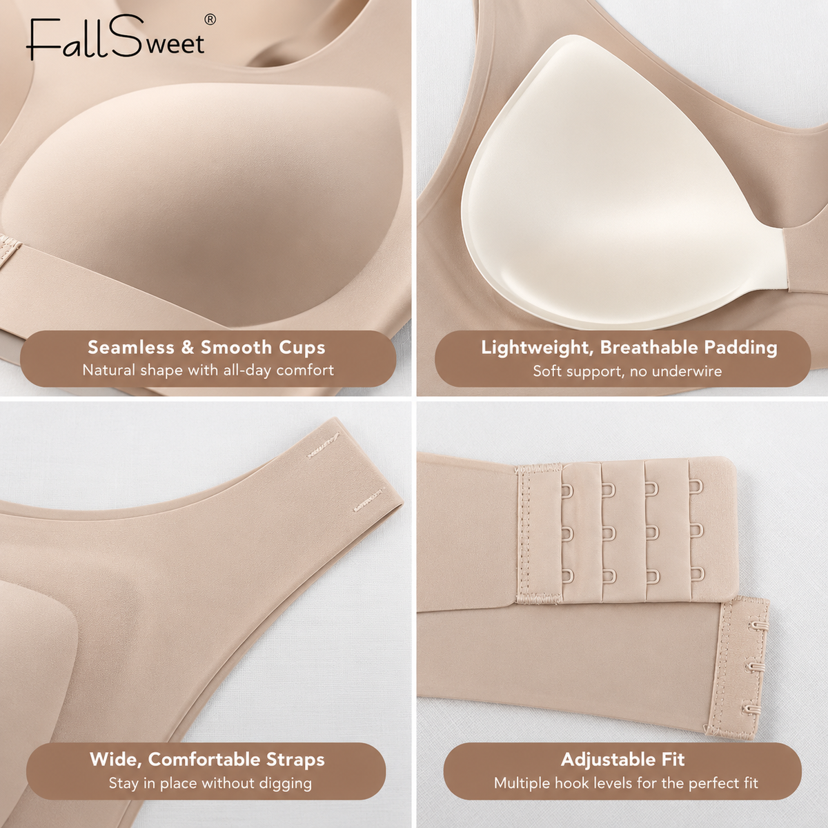 Sculpting Posture Support Bra – Wireless Comfort with a Flattering Lift