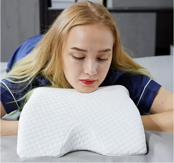 Couples Multi-Use Memory Foam Arc Support Pillow size and fit reference