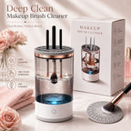 HYPEFINDER Deep Clean Makeup Brush Cleaner with USB power, silicone top, and rotating water action for clean brushes.