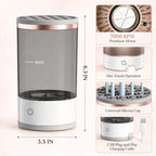 HYPEFINDER Deep Clean Makeup Brush Cleaner with 7000 RPM motor, universal silicone top, and USB power cable.